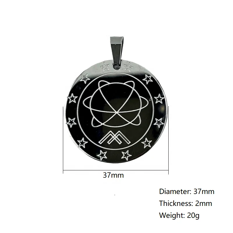 Global Scalar Energy Quantum Stainless Steel Pendant With Germanium Far Infrared Negative Ion Stone