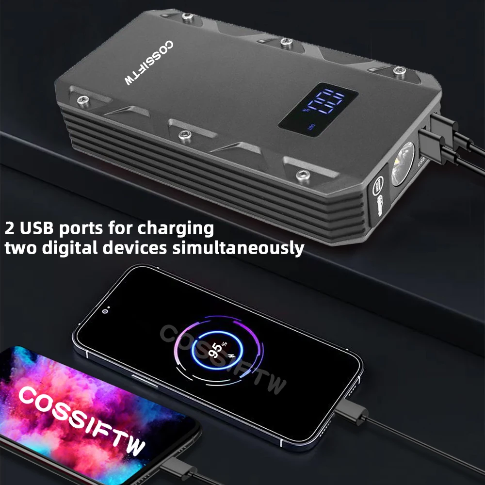 Gas engine jump starter 1000A