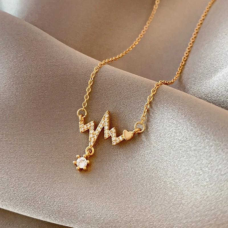 Cadena Para Mujer 18k позолоченная Бабочка Сердце Клевер на заказ женское ожерелье из нержавеющей стали ювелирные изделия