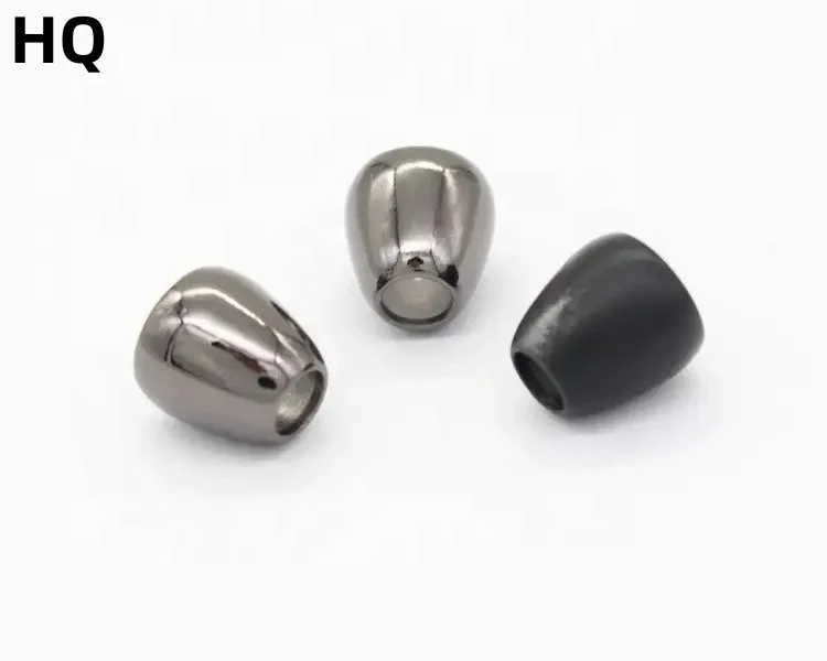 Good Quality Customize  cord stopper garment accessories gold cord lock stopper metal cord stopper clear