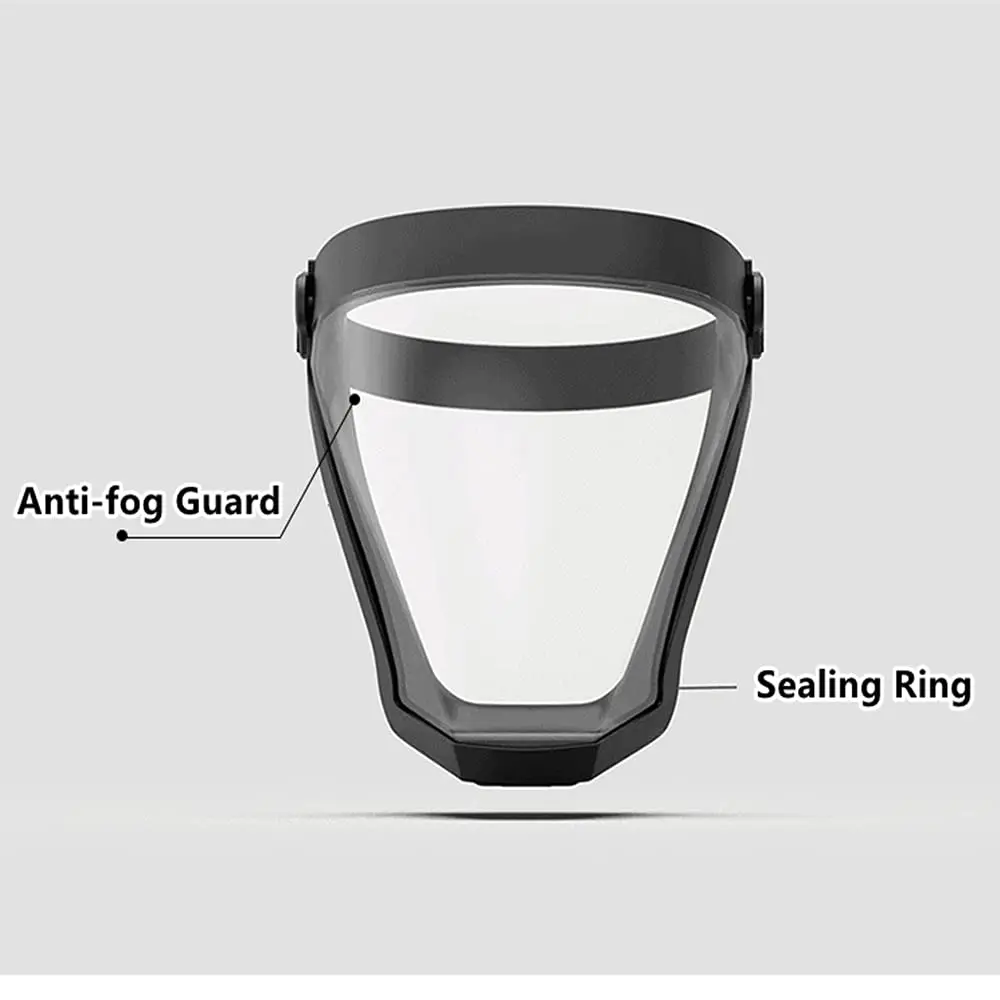 face shield with glasses frame