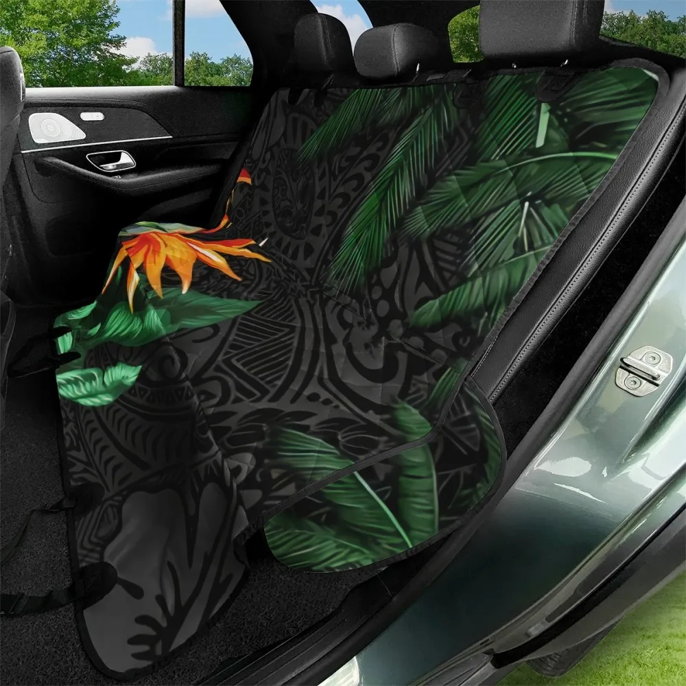 Polynesian Personal Cover Seat Car Waterproof Pet Banana Palm Leaves Seat Cover Pets Coconut Tree Waterproof Pet Dog Travel Mat