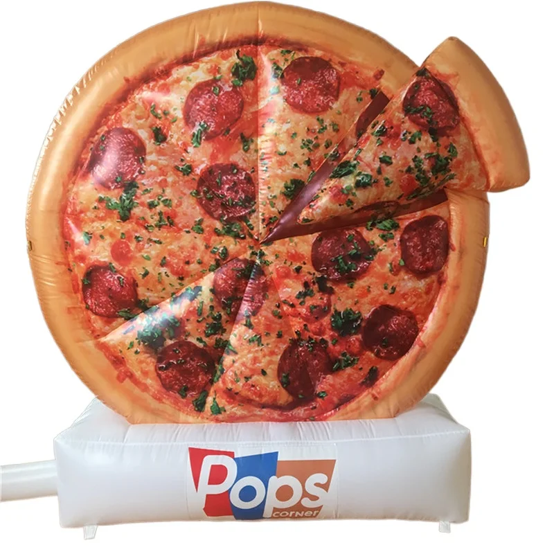 Inflatable food balloon model giant inflatable pizza for advertising inflatable
