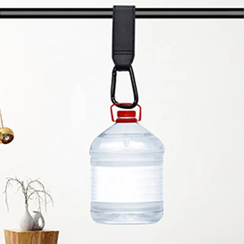 Sewn Fabric Pu Leather Baby Stroller Hooks For Hanging Bags And Shopping Custom Size Baby Stroller Hook