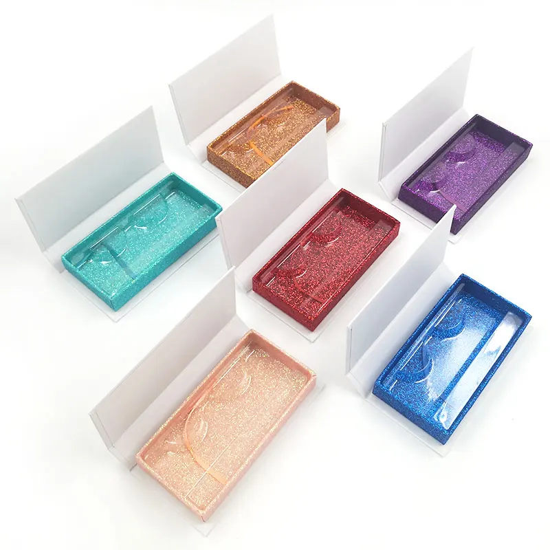 Custom Logo Empty Eyelash Case Wholesale White Lash Box Lashbox Packaging