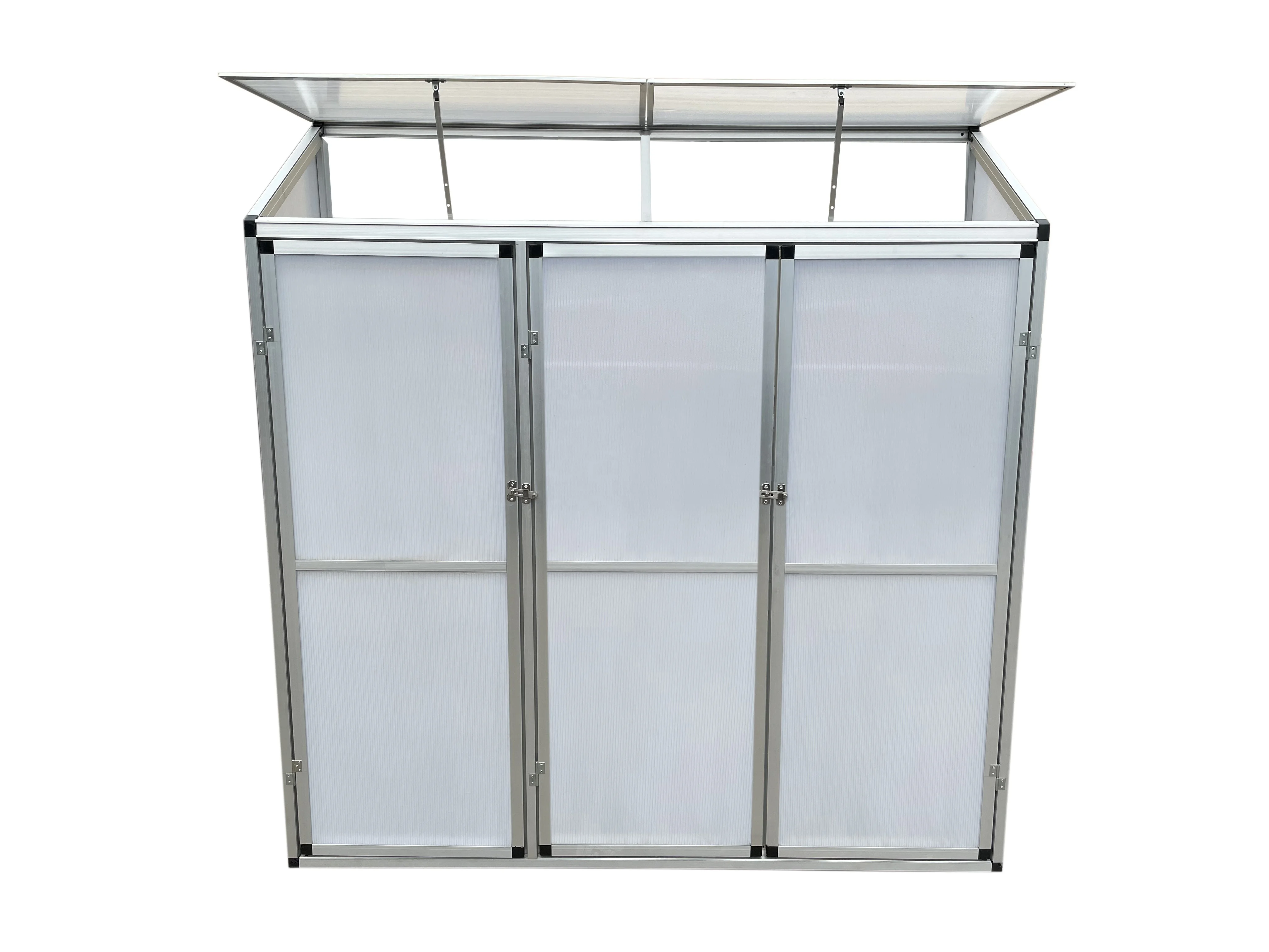 Popular Outdoor Green House Polycarbonate Aluminium Frame Garden Greenhouse For Flower And Seed