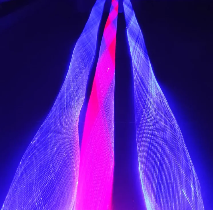 Fiber Optic LED Light Decoration - LED Illuminator Fiber Optic Light Strands - Holiday Atmosphere Lights LED Fiber Optic Netting