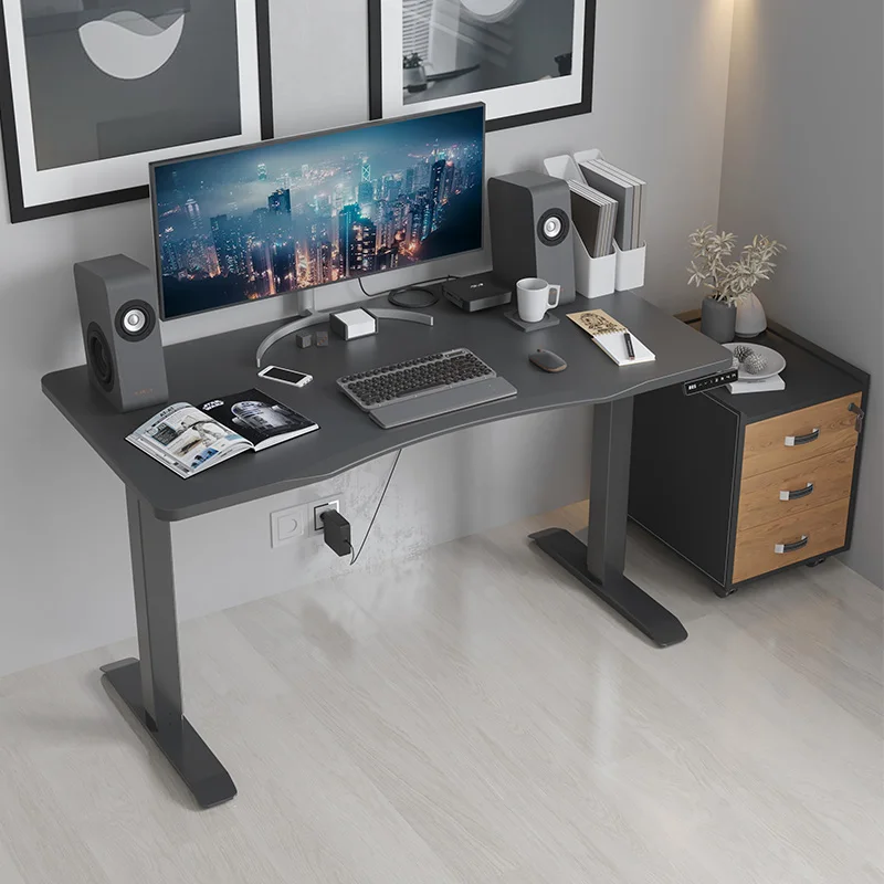 Home Office Computer Desk Wholesale OEM Electric Uplift Table Frame Sit Sand Adjustable Standing Desk