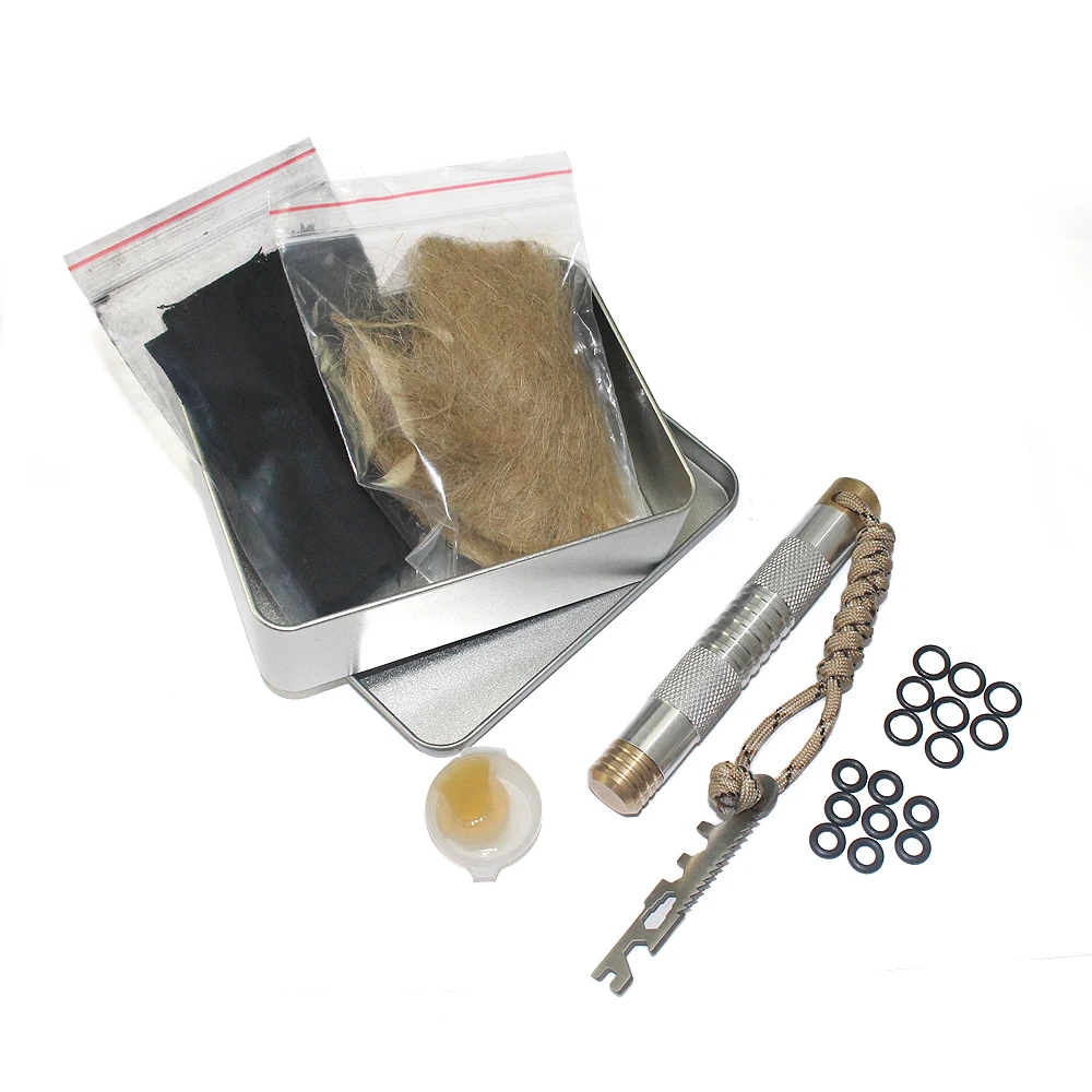 New style Outdoor Survival Make-fire Fire Piston Kit, Wild Environment Camping Piston Fire Starter With Multifunctional Tool Car