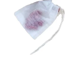 
5.5*7 Non-woven Drawn lines pull rope self-styled filter bag tea bag 