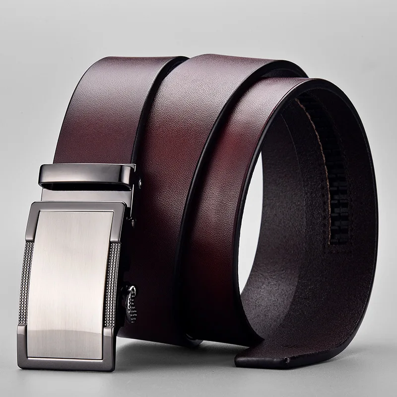 High Quality Fashion Genuine Automatic Leather Belts For Men