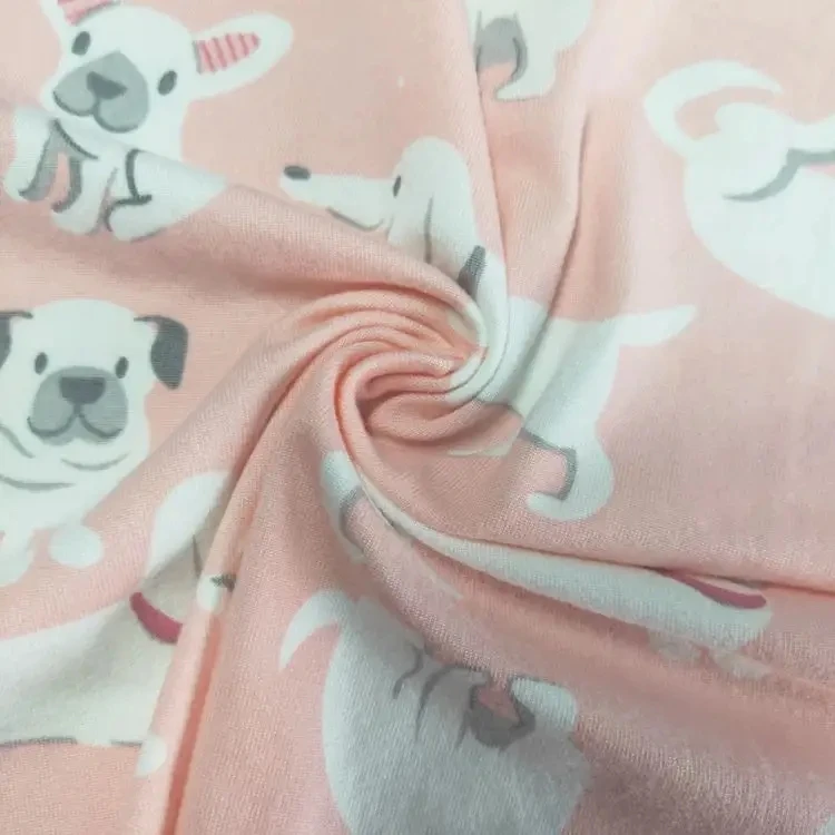 Custom Digital Printed DBP Double Brushed Polyester Fabric for Garment and Dress