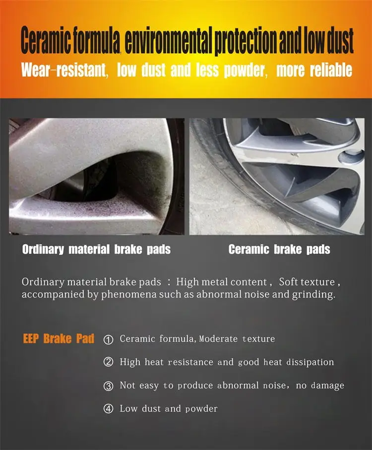 Auto Parts Ceramic Disc Front Brake Pads For BMW MiNi 01-06 34116770332 D939-7841