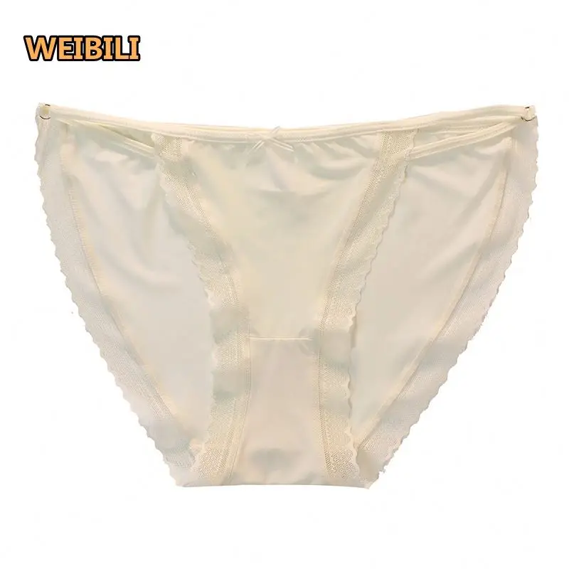 Lace Pure desire Low waist sexy hot women Panties ice silk Breathable women panties