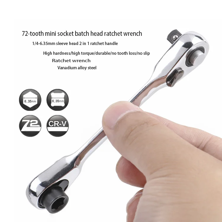 Mini Ratchet Socket Wrench Screwdriver Hex Torque Wrench