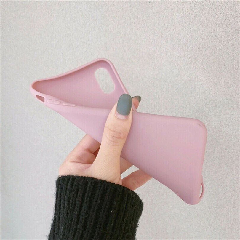 Matte Plain Shockproof Slim Soft TPU Case Cover For Xiaomi Redmi 8 8A Note 5 6 7 8 Pro Phone Case Cellphone accessories