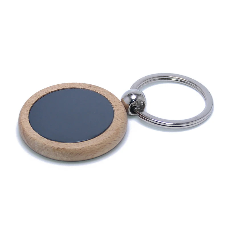 New Fashion Style Keychain Wood Cute GIft Souvenir Wholesale Promotional Keychain Blank Tag Custom Logo Factory Sale