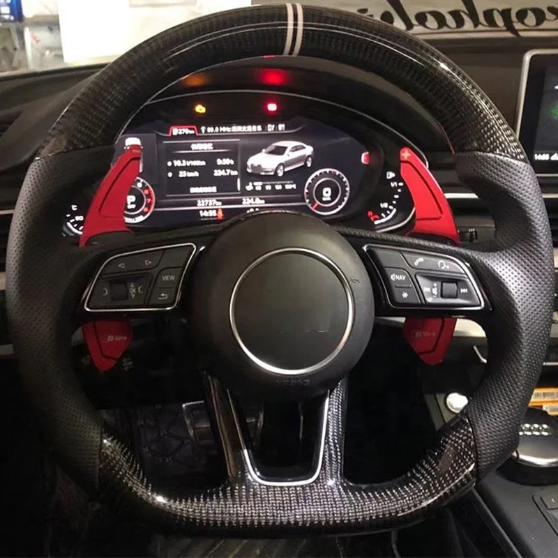 Рулевое колесо под заказ для Audi A3 A4 A5 A6 A7 A8 S3 S4 S5 S6 S7 S8 Q3 Q5 Q7 Q8 RS3 RS4 RS5 RS6 RS7 R8 углеродное волокно