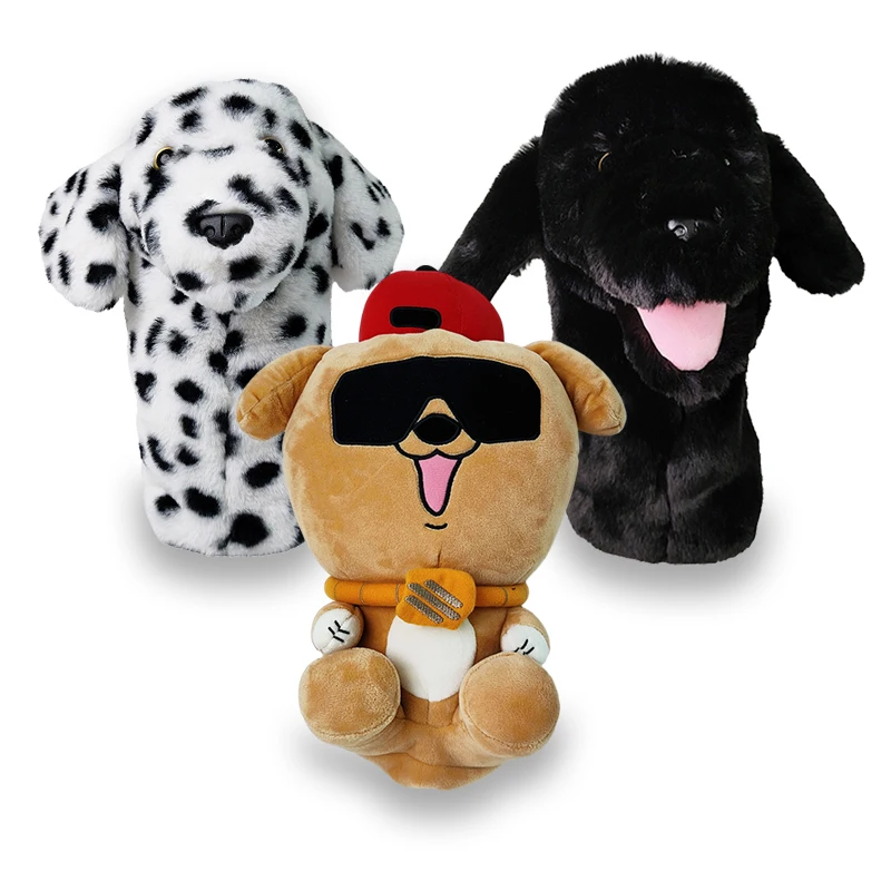 Hot selling plush Custom Golf Driver Animal Covers Cute Head Cartoon Animal Golf Cover Funny Golf Headcover