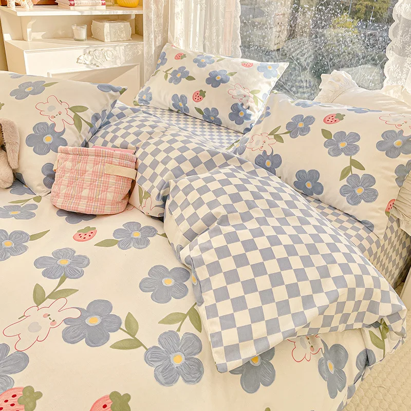 Home Textile 3D digital printed Flower bed linen set Polyester Floral Duvet Cover set Wedding bedding set