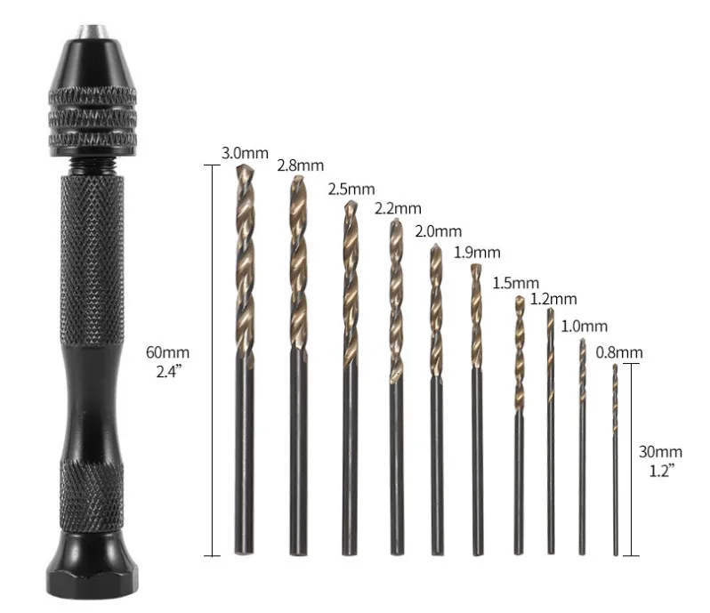 Boutique Straight Shank Twist Drill Open Stainless Steel Angle Iron Wood Hole Drill Bit