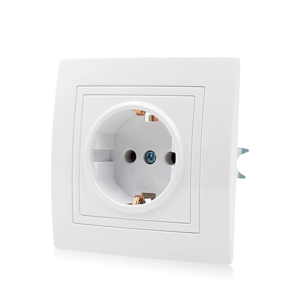 Super cheap German Style Wall Socket Eu 2 Pin 110-125 Volt Electrical Wall Socket Receptacle