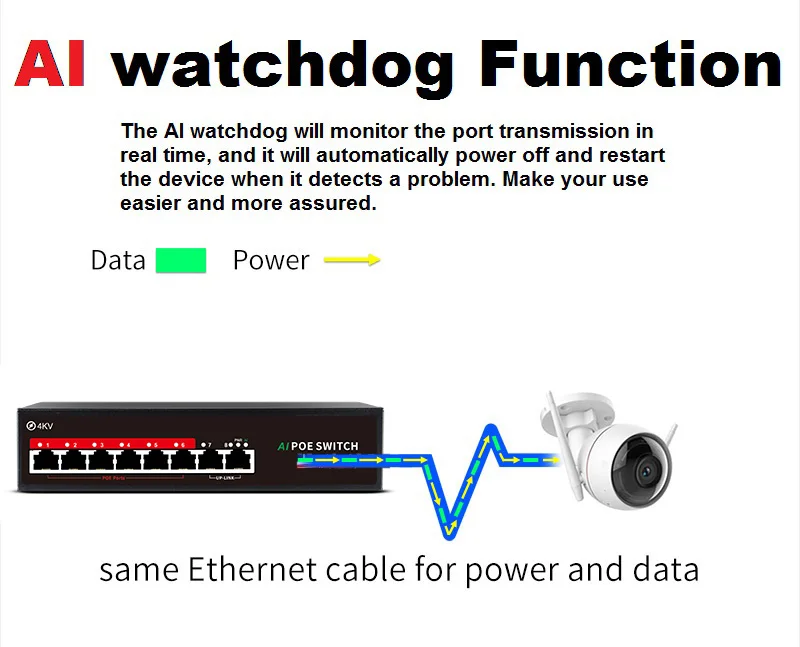 Cheap Factory Price 6 Port 48V POE Switch For Security System