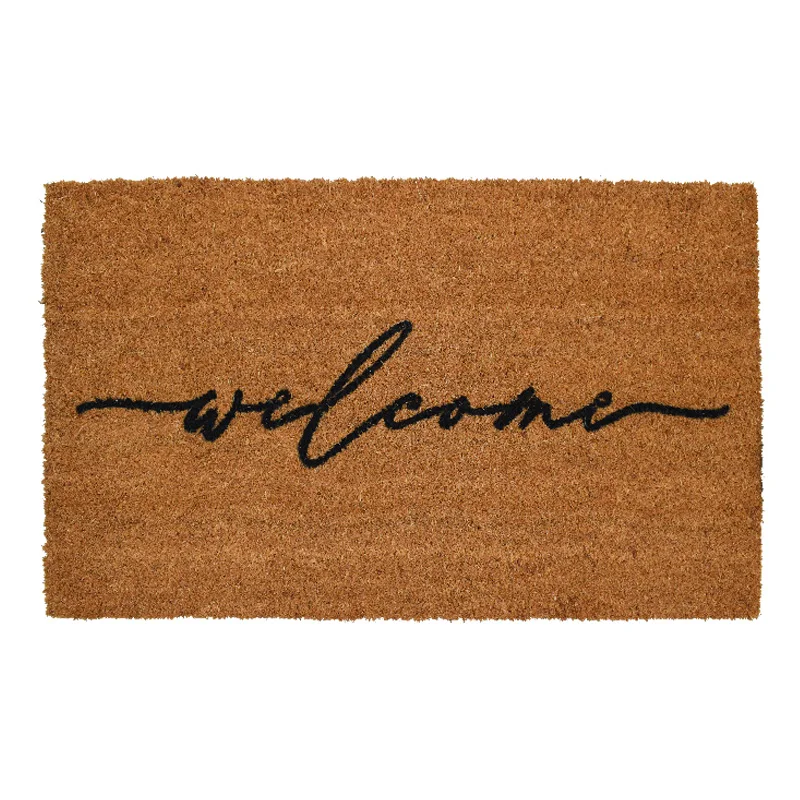 Good quality Front Door Plain Coir Door Mats custom logo mat