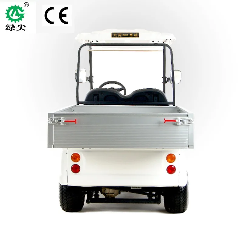 electric 4 or 2 seat utility cargo loading golf car club car with long and short aluminum box tray from factory directly China