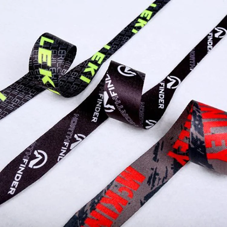 Colorful Polyester Wide and Narrow Variable Webbing for Mountaineering Bags, Trekking Poles, Ski Poles