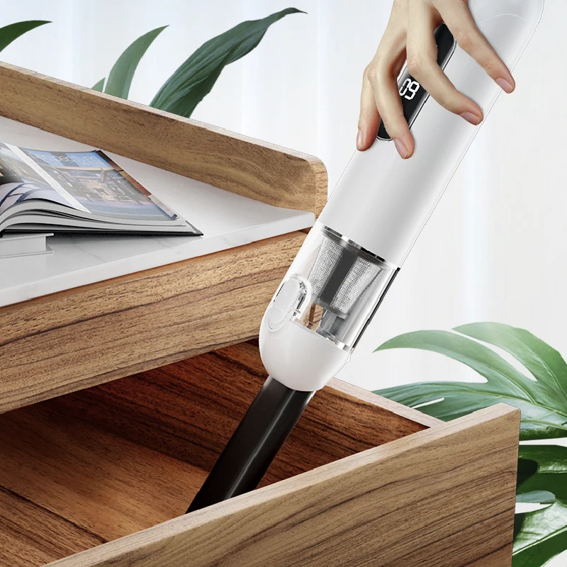 Небольшой бытовой портативный автомобильный пылесос с большим всасывающим ручным бесщеточным двигателем новая технология ручного всасывания