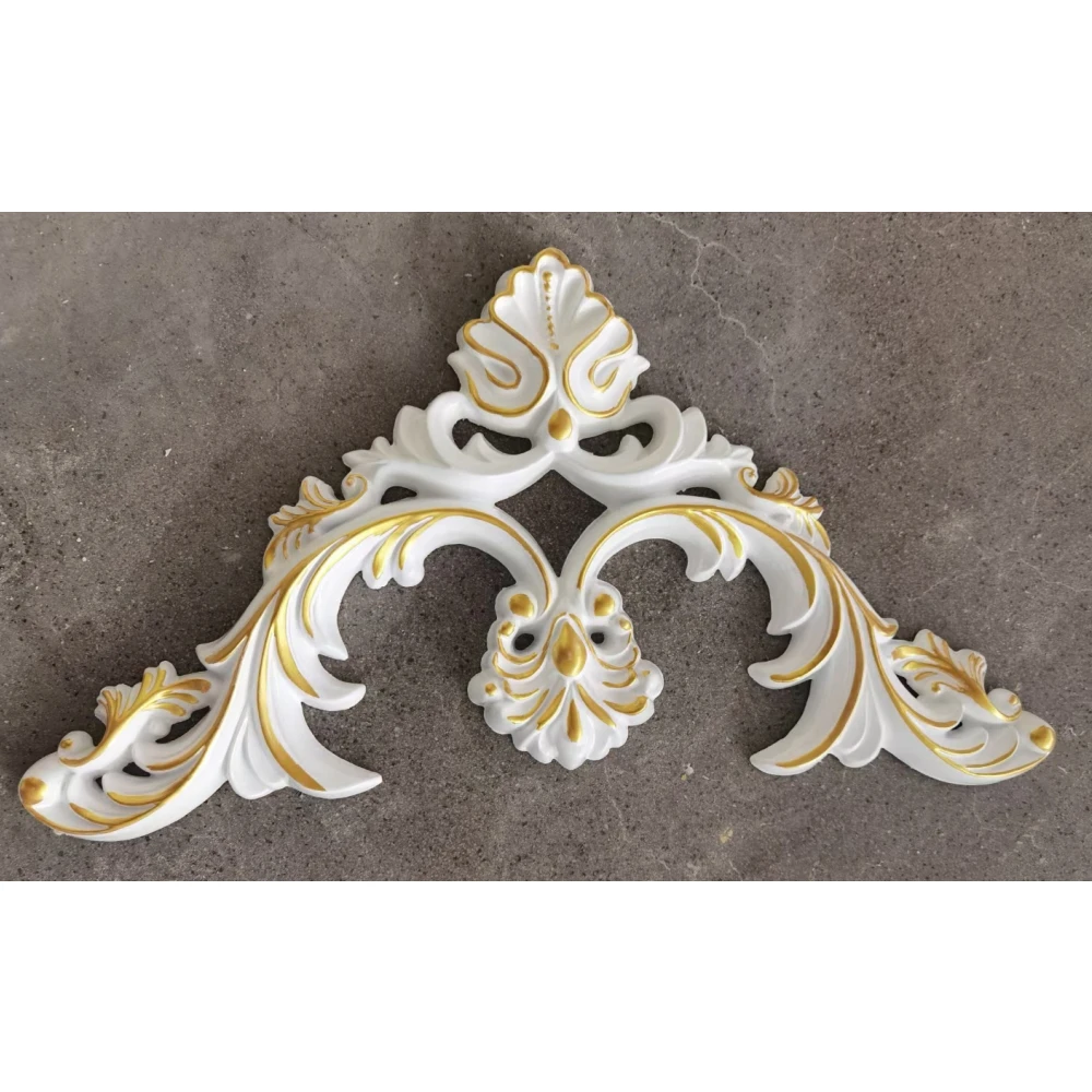 PU foam material interior office villa ceiling corner moulding decorative ornament for furniture