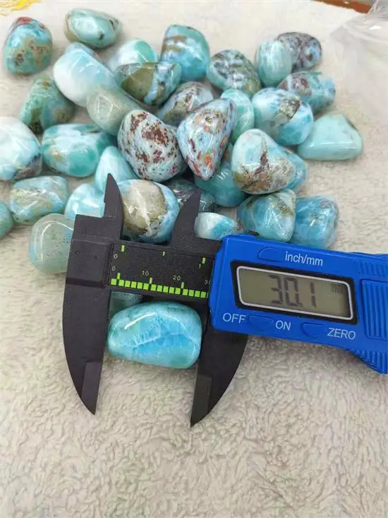 Wholesale A Grade Nature Gemstone  Free Shape Tumble Smooth Rough Larimar Stone DIY Jewelry Making