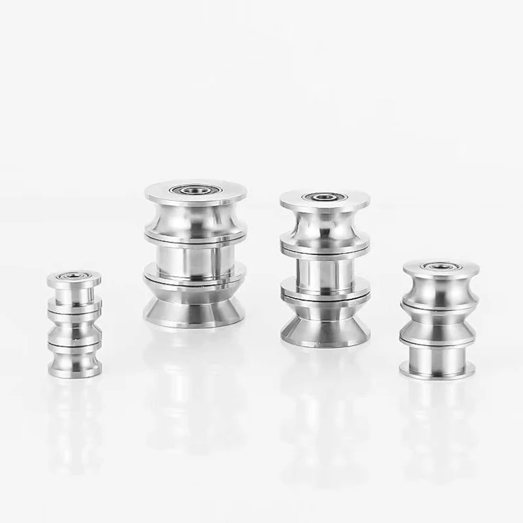 Custom hight quality aluminum alloy stainless steel POM Nylon PEEK pulleys for round belt