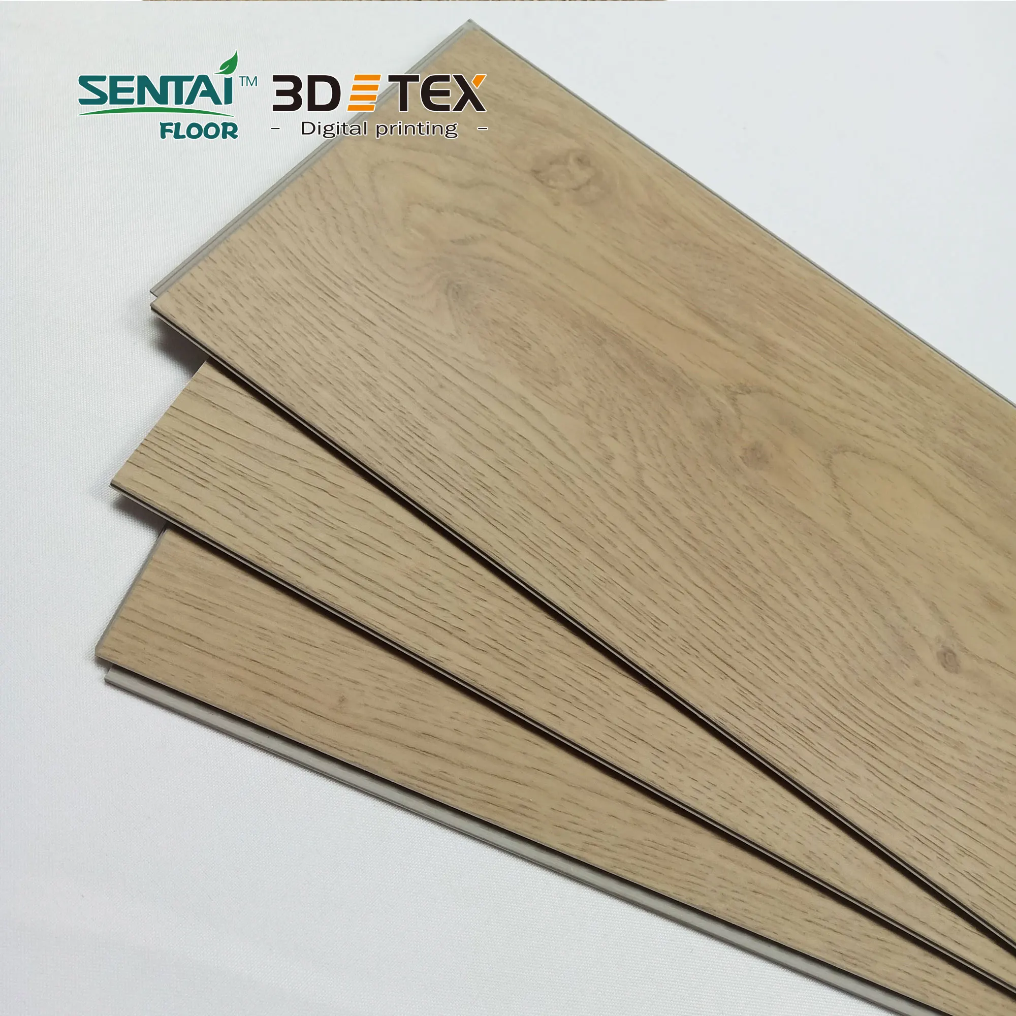 Sentai 3D Tex SPC Anti-Slip Floor 5mm Rigid Digital Printing Flooring by Chinese Supplier