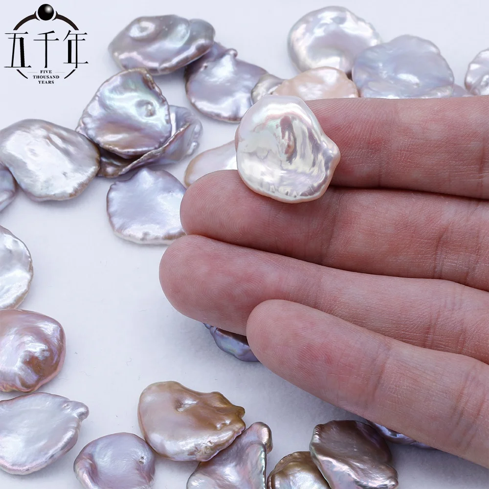 14-24mm Natural Freshwater Keshi Pearls Cultured Pearl Irregular Shape love Wish Pearl  Flower Shape DIY Jewelry
