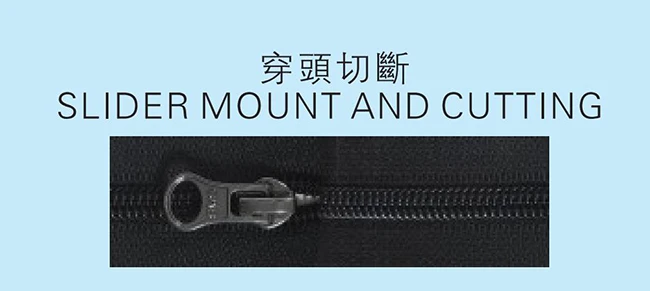 KYY Auto Mounting Slider Cutting Machinery Zipper Making Machinery Nylon Zipper Making Machine