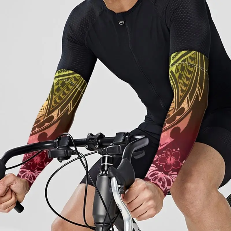 2024 Tattoo  Arm Sleeve designer sleeves Anti-uv Half Sleeve Riding Sunscreen Polynesian Island Tribal Style