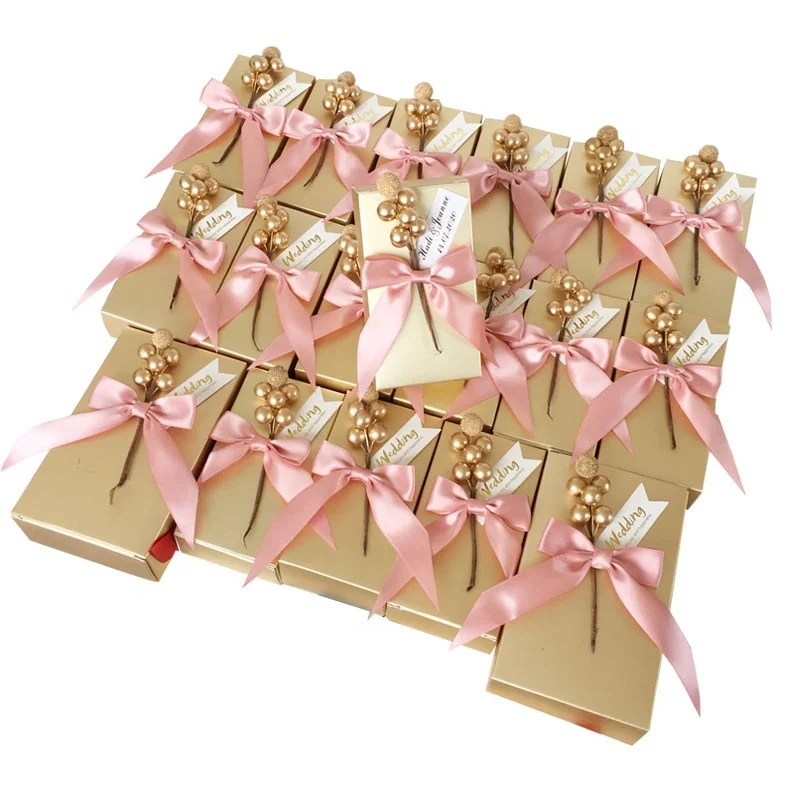 customized small Paper Baby shower Birthday Party Package Suppliers Sweet Chocolate Gift Boxes wedding favor candy box for sales
