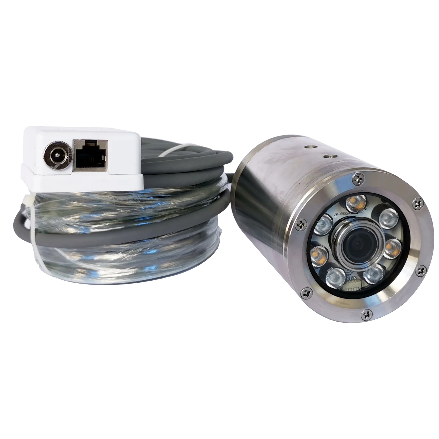 
8MP 4K Motorized focus 3.6mm lens IP68 waterproof 316 stainless steel ROV underwater network camera 