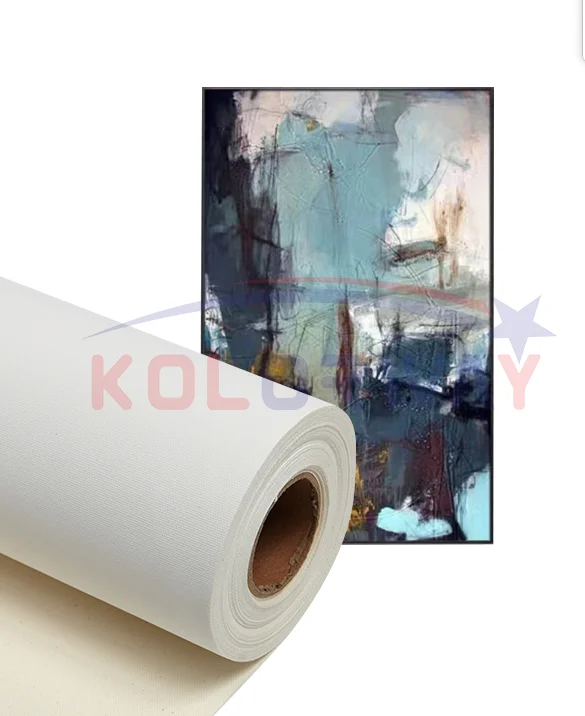 Wholesale 380gsm Blank Cotton Canvas Digital Inkjet Printing Matte Wall Art Canvas Roll For Painting