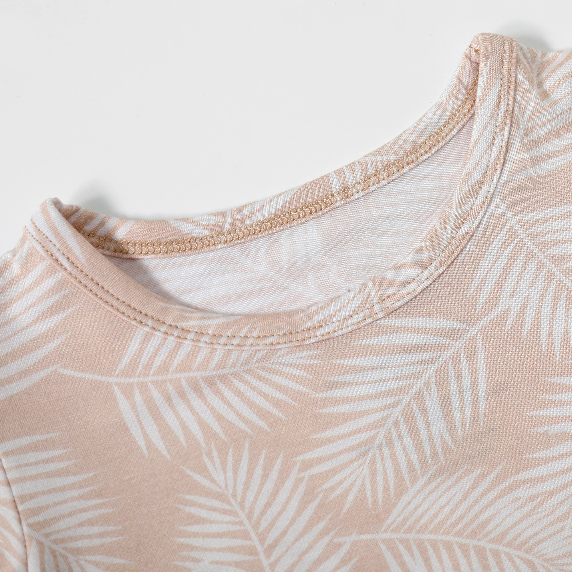 2024 New Fashion Pattern Baby and Kids Bamboo Spandex Material Tops and Pants New Design Baby Clothes short Sleeve Baby Pajamas