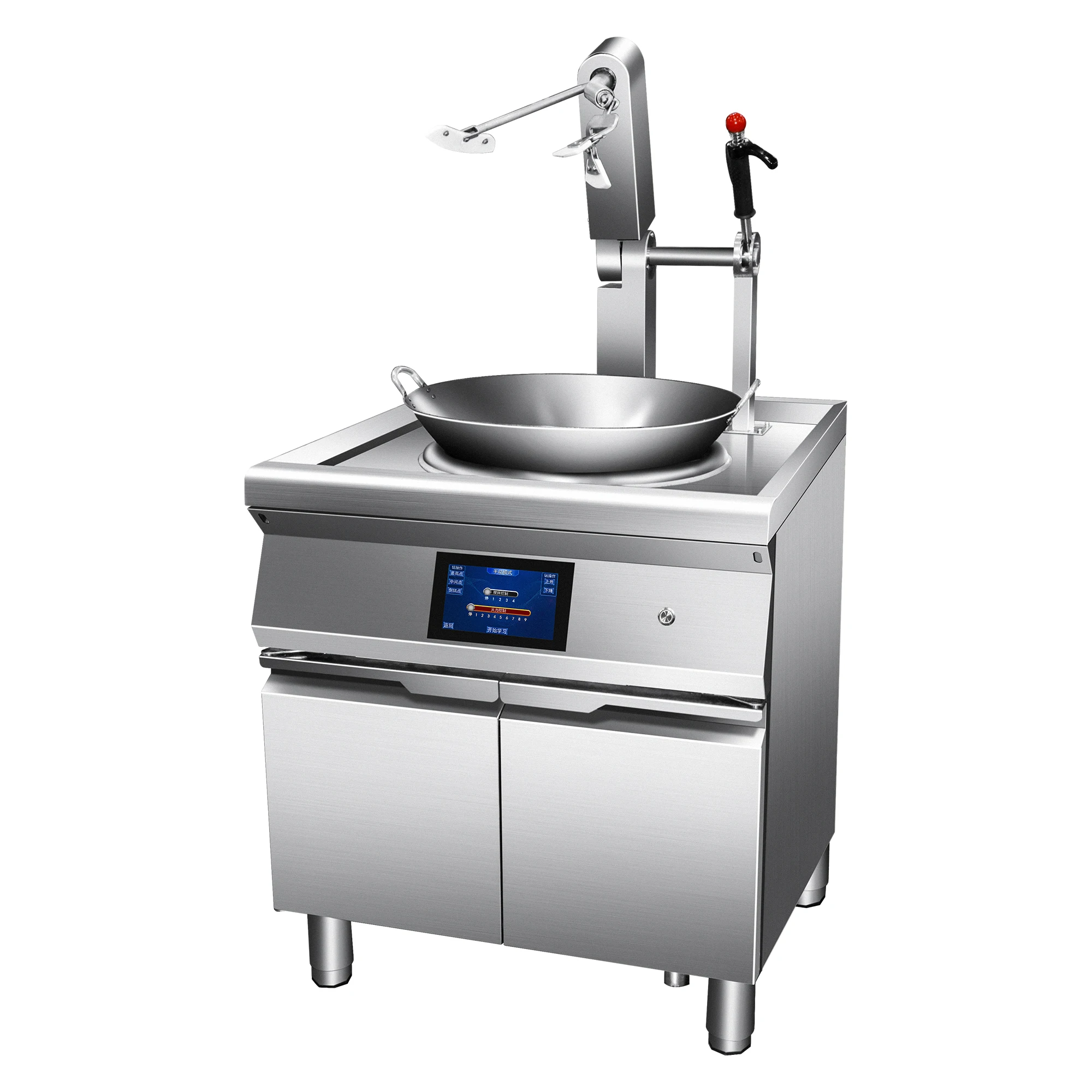 Foshan City Semikron Factory Supply LNG LPG Chef Robot Chinese Food Cooking Robot Kitchen Machine Wok Hei Taste