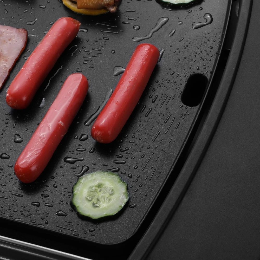 2600w Made In China Electric Smokeless Bbq Barbecue Indoor Press Full Flat Hot Plate Contact Grill