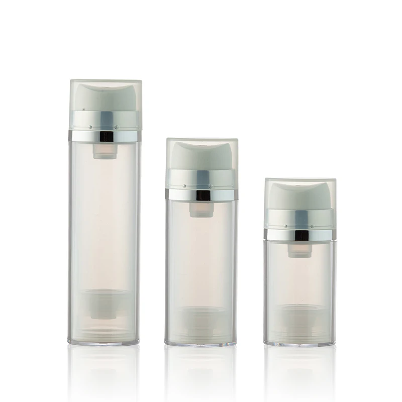 Empty 50ml 80ml 120ml customized plastic cosmetic airless skincare bottle