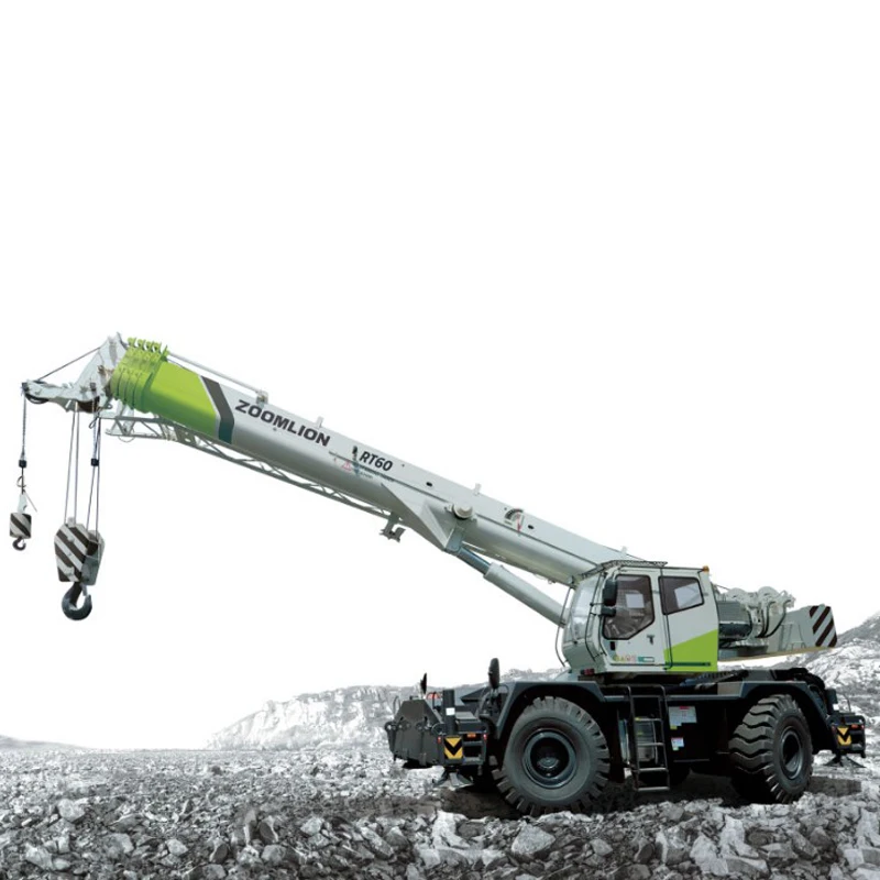 
High quality zoomlion RT60 4x4 60 ton hydraulic rough terrain truck crane for sale 