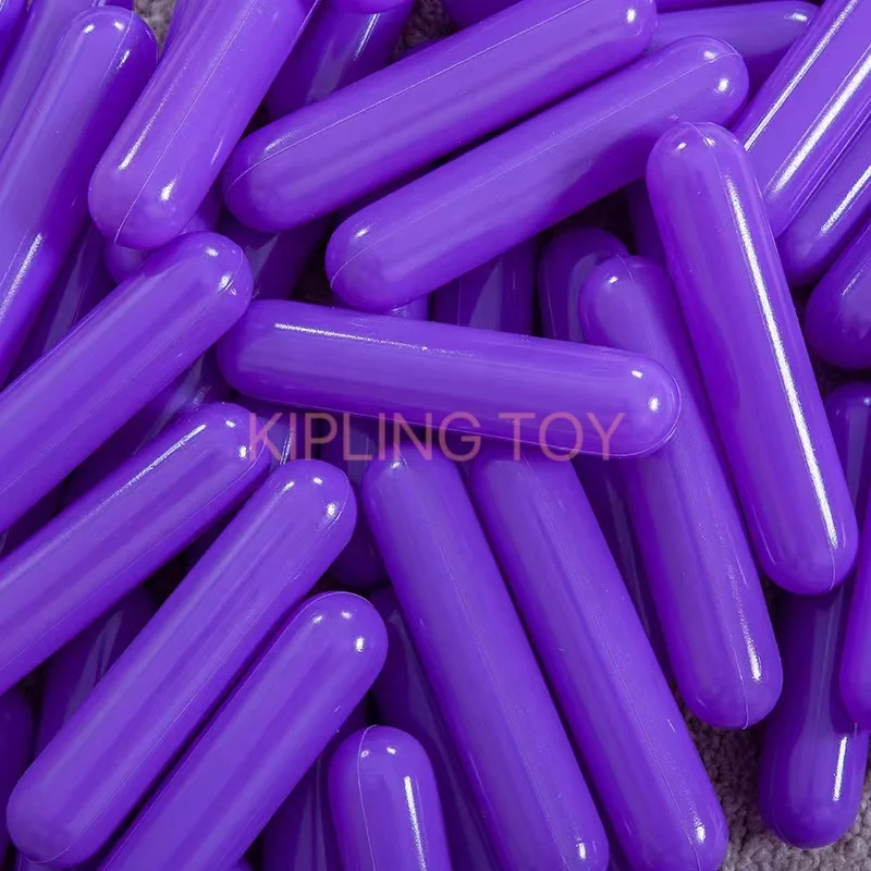 Hot sell toy strip bobble plastic ocean ball length sprinkles tube shape plastic ocean balls