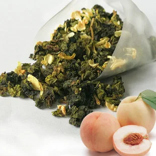 Puer Chinese best flavor sweet peach fujian oolong tea, peach flavor fruit tea