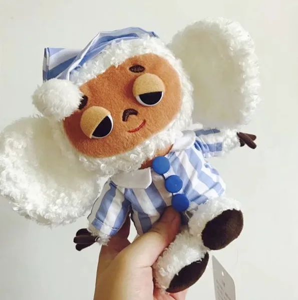Russian big ear monkey stuff plush Cheburashka Plush Toy Anime Baby Kids Sleep Appease Dol