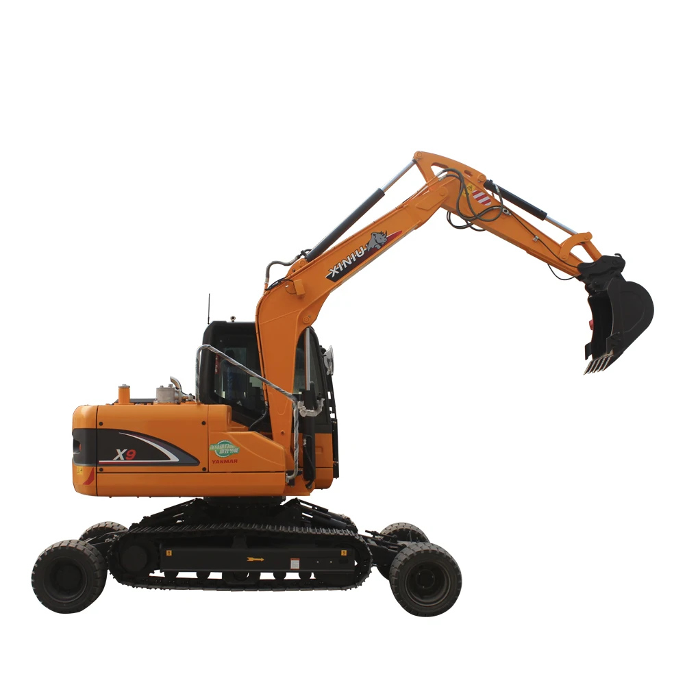Rhinoceros 9 ton Small Crawler Excavator X9 Wheel Excavator South Africa sale